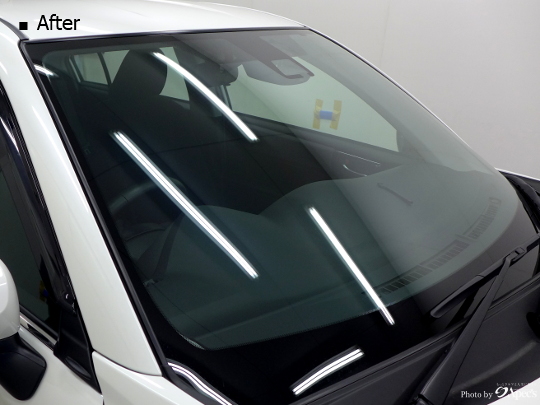 トヨタ カローラアクシオ ・フロントガラス3面 UV+透明断熱フィルム