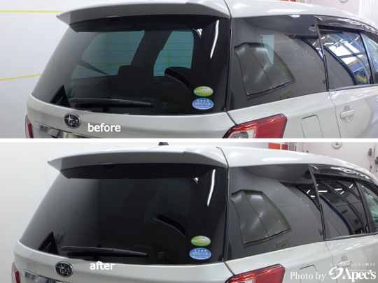 スバル エクシーガ リアガラス5面 Uv 断熱プレミアムスモーク透過率30 フロントサイドガラス3面 断熱 紫外線カット透明断熱 創業年以上 カーフィルム専門店アペックス 宇都宮 鹿沼 小山 下野 佐野 栃木