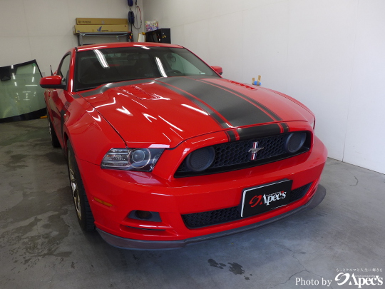 フォードマスタングBOSS302北関東栃木県群馬県茨城県埼玉県福島県輸入車 近くのカーフィルム専門店ウィンドウフィルムピュアゴースト専門店