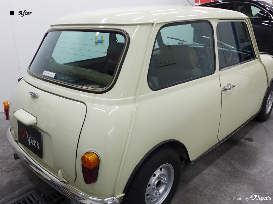 ローバー　MINI　断熱性カーフィルム施工