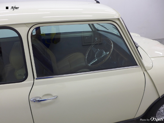 ローバー　MINI　断熱性カーフィルム施工